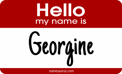 Hello my name is Georgine png download