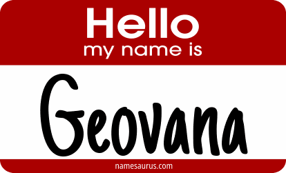 Hello my name is Geovana png download