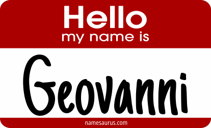 Hello my name is Geovanni png download