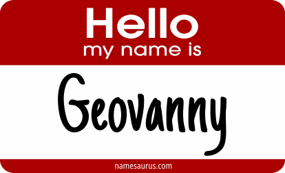 Hello my name is Geovanny png download