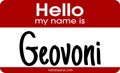 Hello my name is Geovoni png download