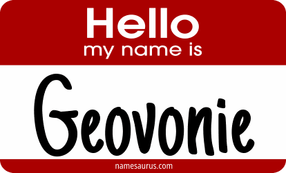Hello my name is Geovonie png download