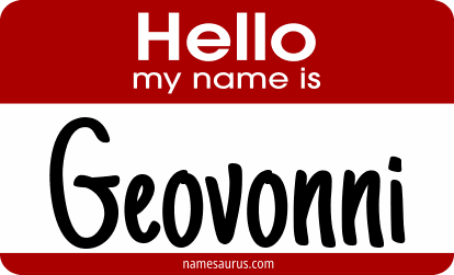 Hello my name is Geovonni png download