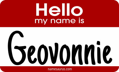 Hello my name is Geovonnie png download