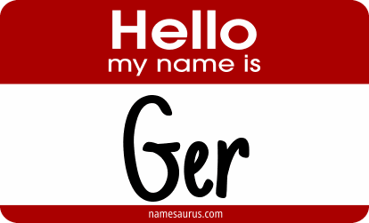 Hello my name is Ger png download