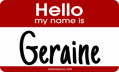Hello my name is Geraine png download