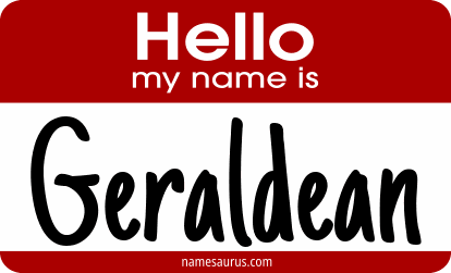 Hello my name is Geraldean png download