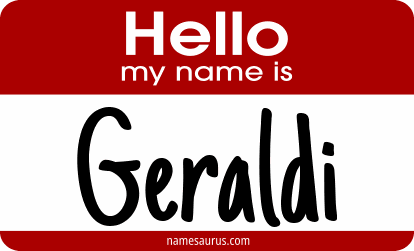 Hello my name is Geraldi png download