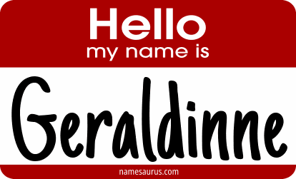 Hello my name is Geraldinne png download