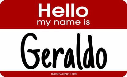 Hello my name is Geraldo png download
