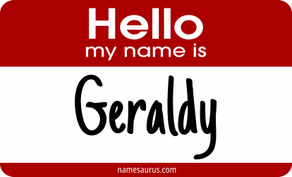 Hello my name is Geraldy png download
