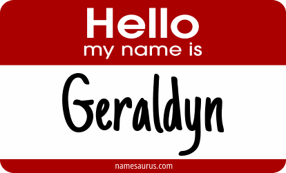 Hello my name is Geraldyn png download