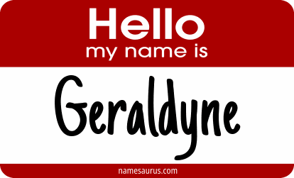 Hello my name is Geraldyne png download