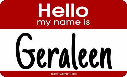 Hello my name is Geraleen png download