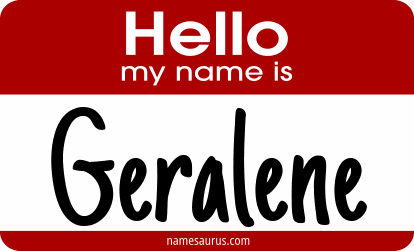 Hello my name is Geralene png download