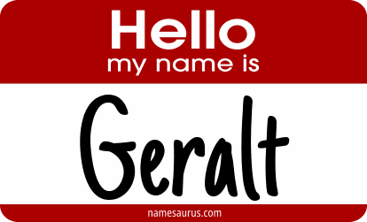 Hello my name is Geralt png download