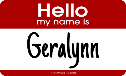 Hello my name is Geralynn png download