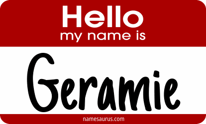 Hello my name is Geramie png download