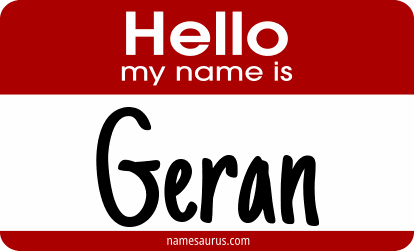 Hello my name is Geran png download