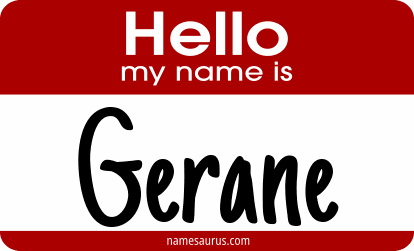 Hello my name is Gerane png download