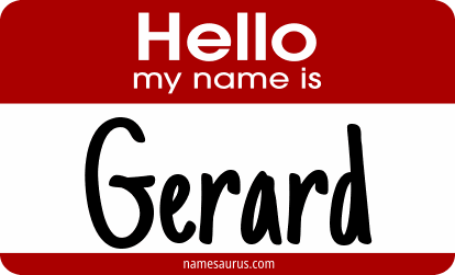Hello my name is Gerard png download