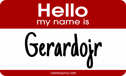 Hello my name is Gerardojr png download