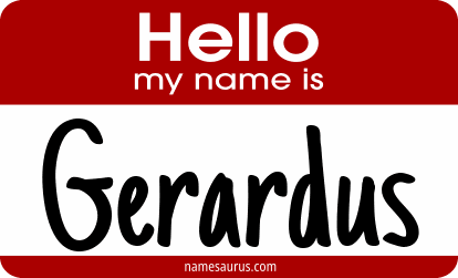 Hello my name is Gerardus png download