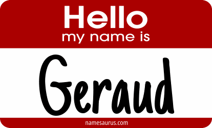 Hello my name is Geraud png download
