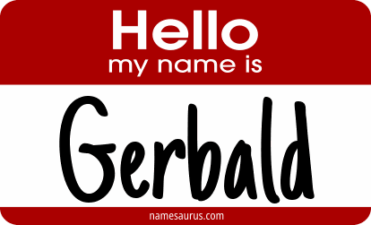 Hello my name is Gerbald png download