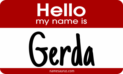 Hello my name is Gerda png download