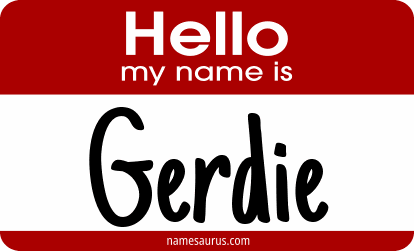Hello my name is Gerdie png download