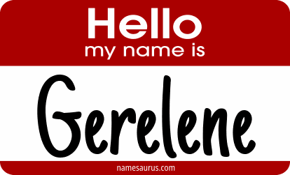 Hello my name is Gerelene png download