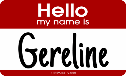 Hello my name is Gereline png download