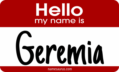 Hello my name is Geremia png download