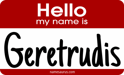 Hello my name is Geretrudis png download
