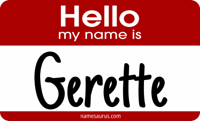 Hello my name is Gerette png download