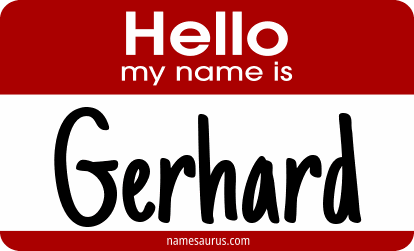 Hello my name is Gerhard png download