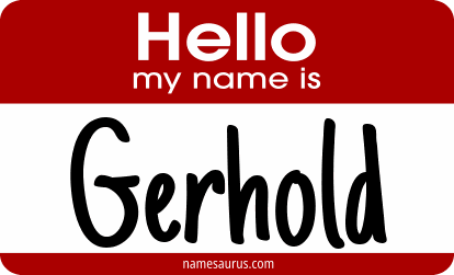 Hello my name is Gerhold png download