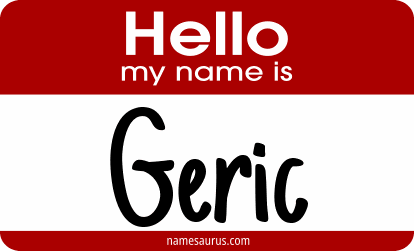 Hello my name is Geric png download