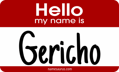Hello my name is Gericho png download