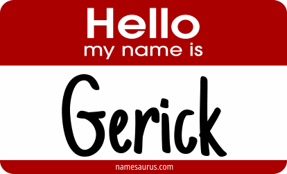 Hello my name is Gerick png download