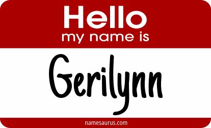 Hello my name is Gerilynn png download