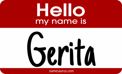 Hello my name is Gerita png download