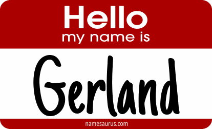 Hello my name is Gerland png download