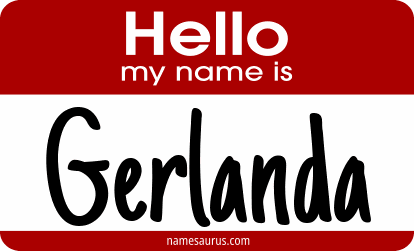 Hello my name is Gerlanda png download
