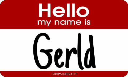 Hello my name is Gerld png download