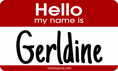 Hello my name is Gerldine png download