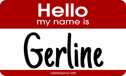 Hello my name is Gerline png download