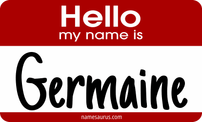 Hello my name is Germaine png download