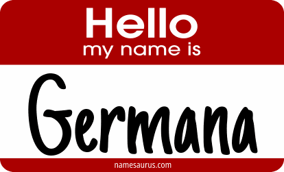 Hello my name is Germana png download